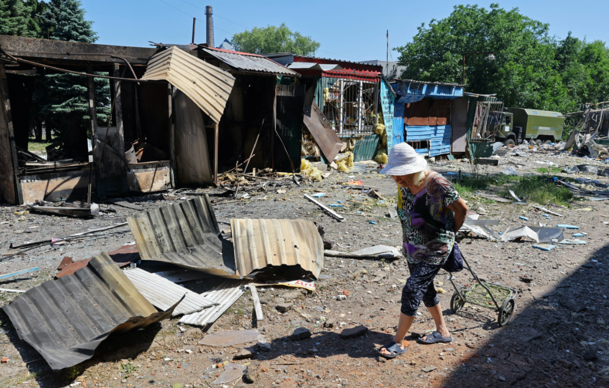 Ukraine Donetsk shelling impact