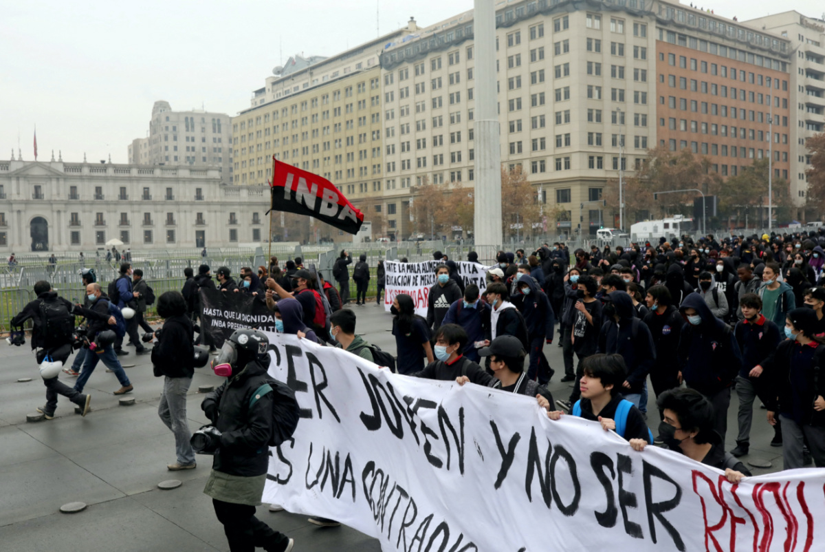 Chile Santiago student protest