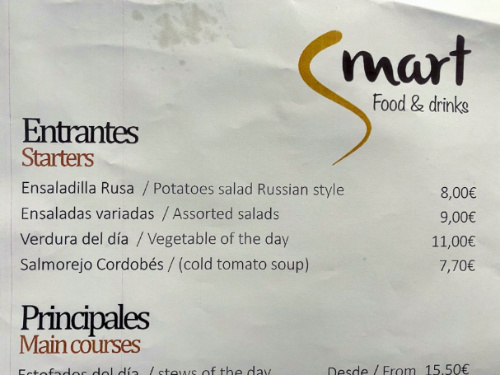 NATO menu Russian salad