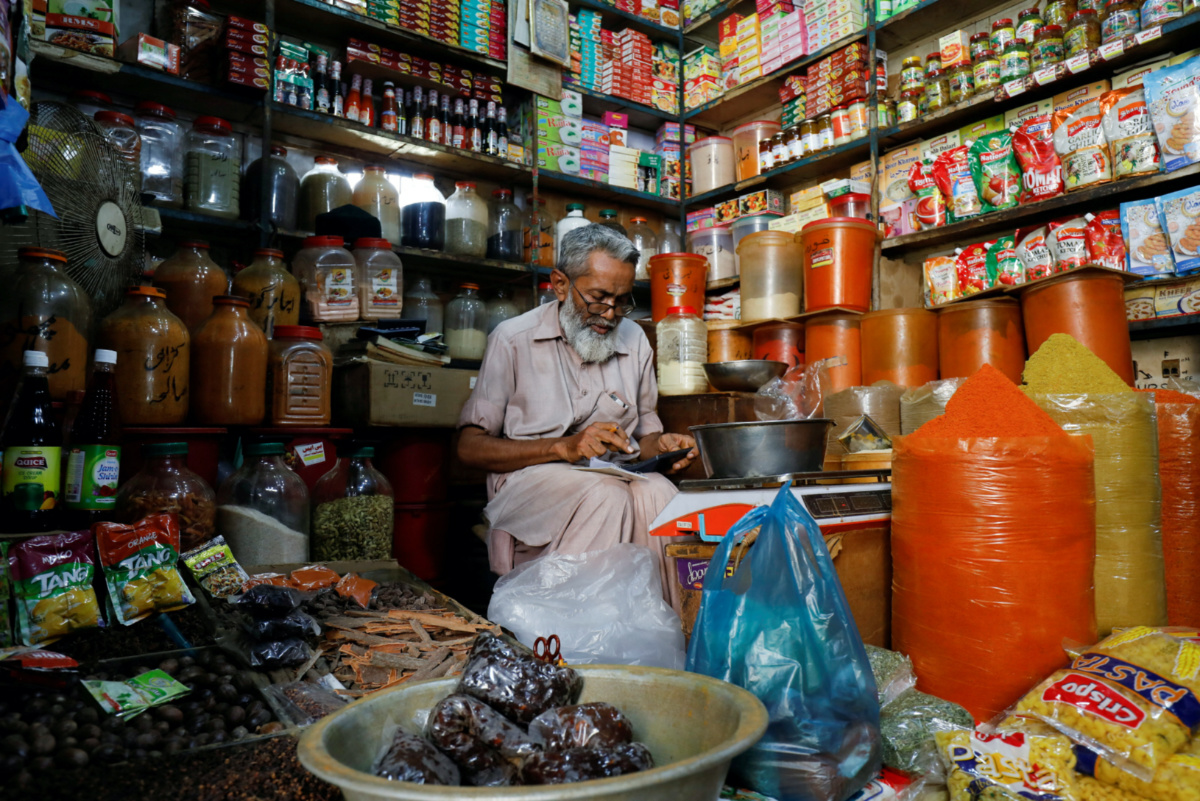 Pakistan Karachi shop keeper