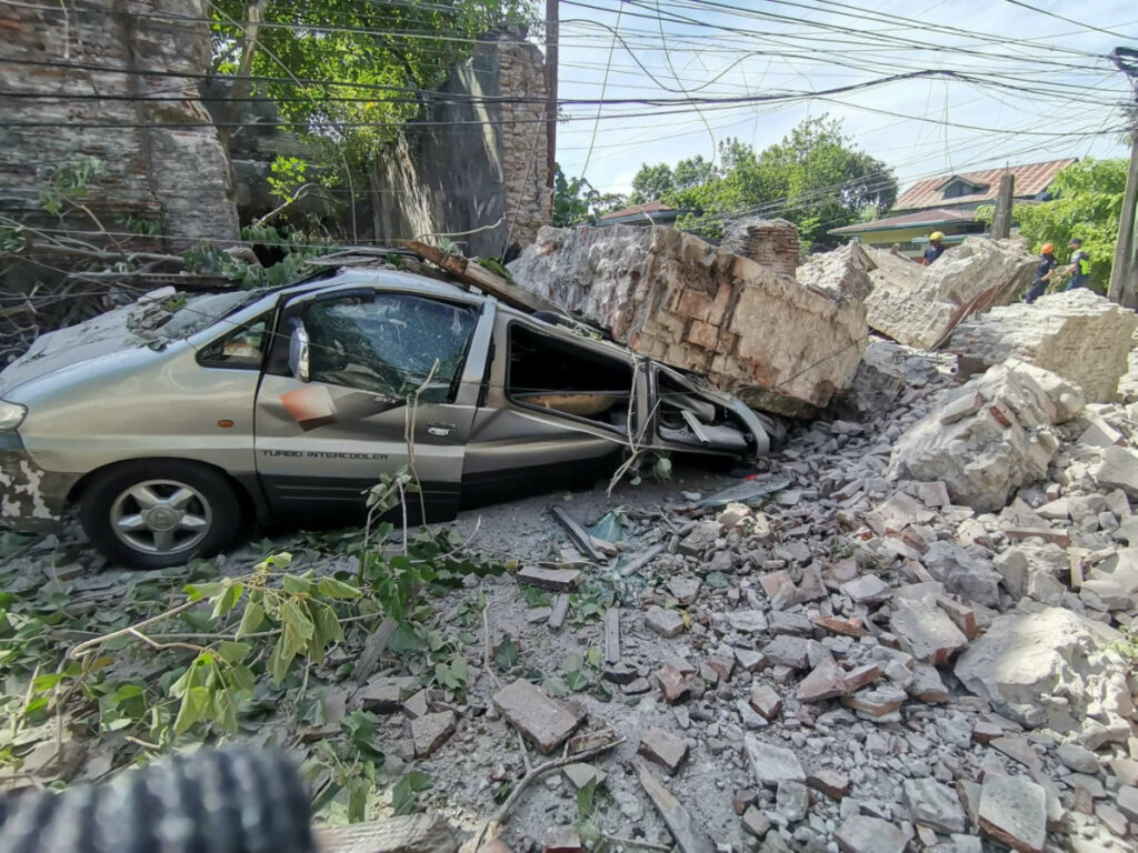 Philippines Vigan earthquake damage