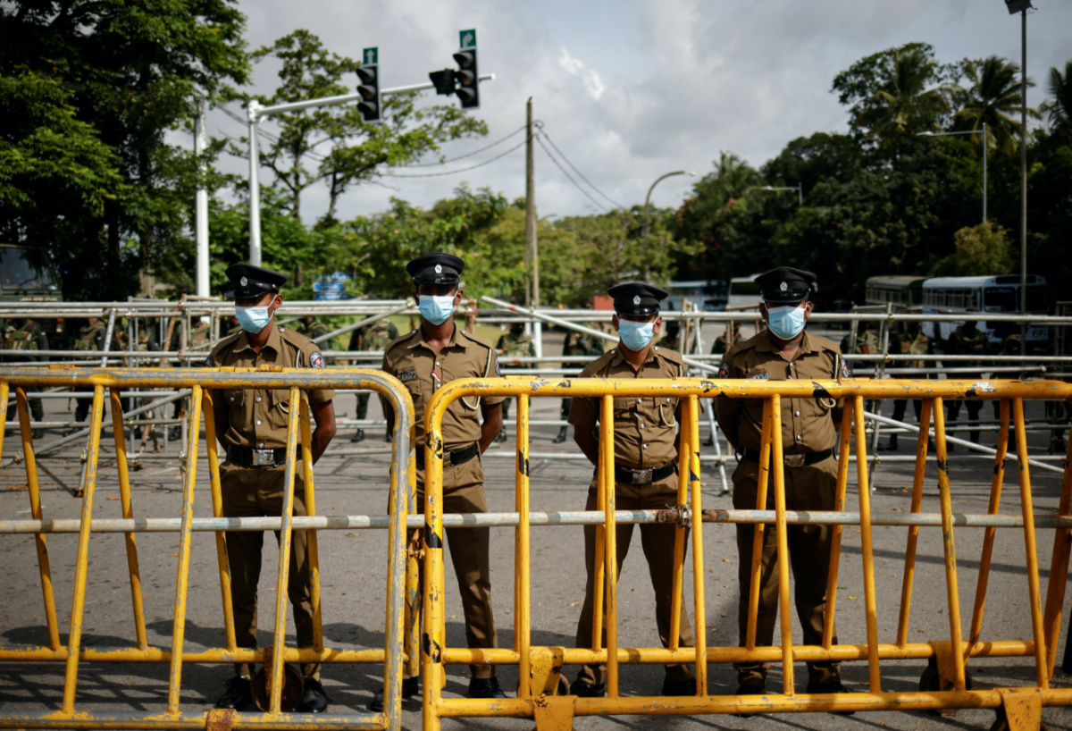 Sri Lanka Colombo Parliament police