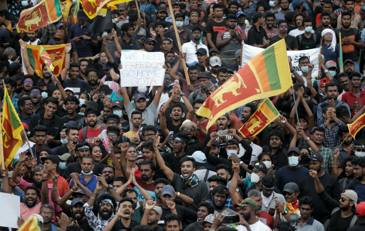 Sri Lanka Colombo Presidential Secretariat protests
