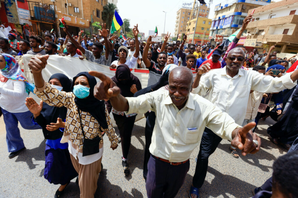 Sudan Khartoum rally against military rule1