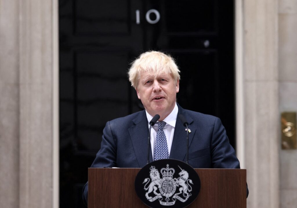 UK Boris Johnson announces resignation
