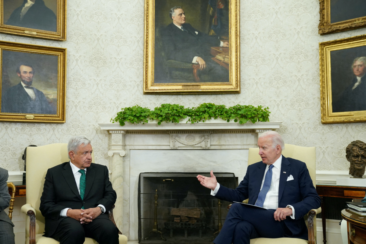 US President Joe Biden meets Mexican President Andres Manuel Lopez Obrador