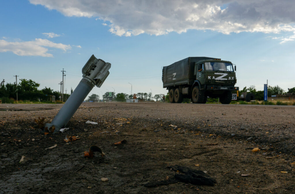 Ukraine Chornobaivka Russian munition