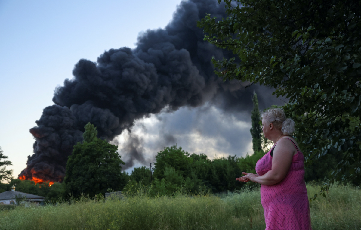 Ukraine Donetsk shelling2
