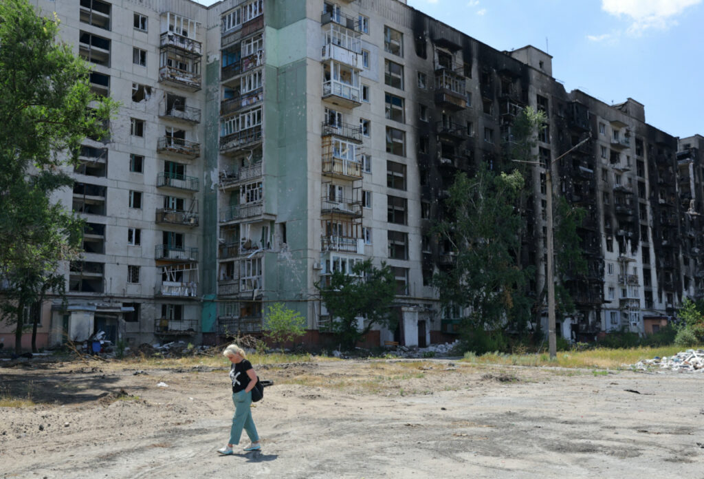 Ukraine Sievierodonetsk apartment buildings