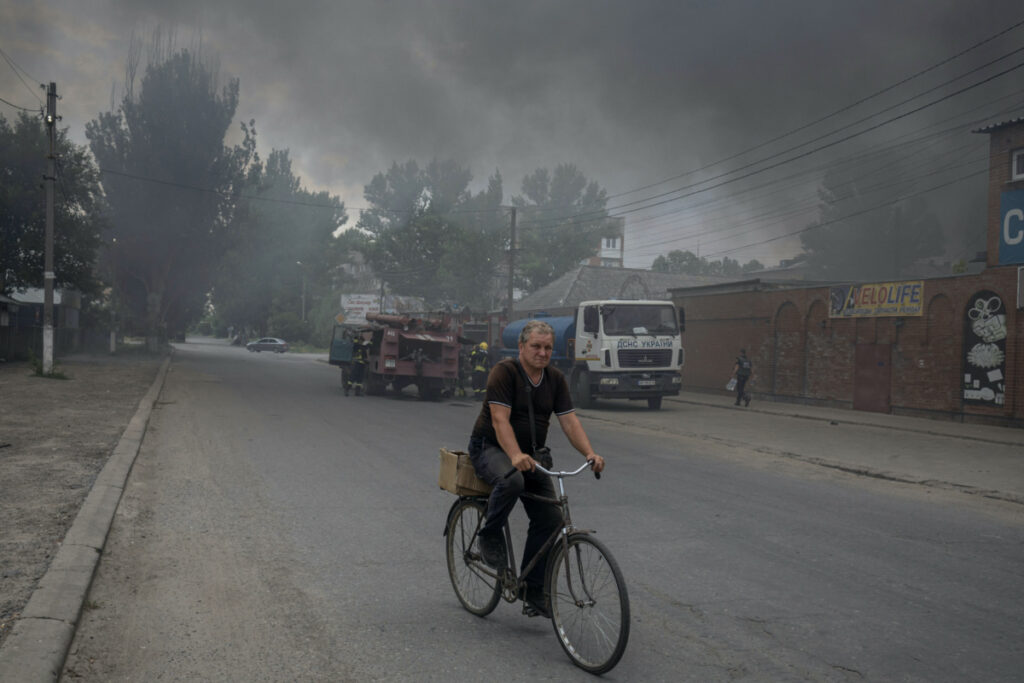 Ukraine Sloviansk shelling