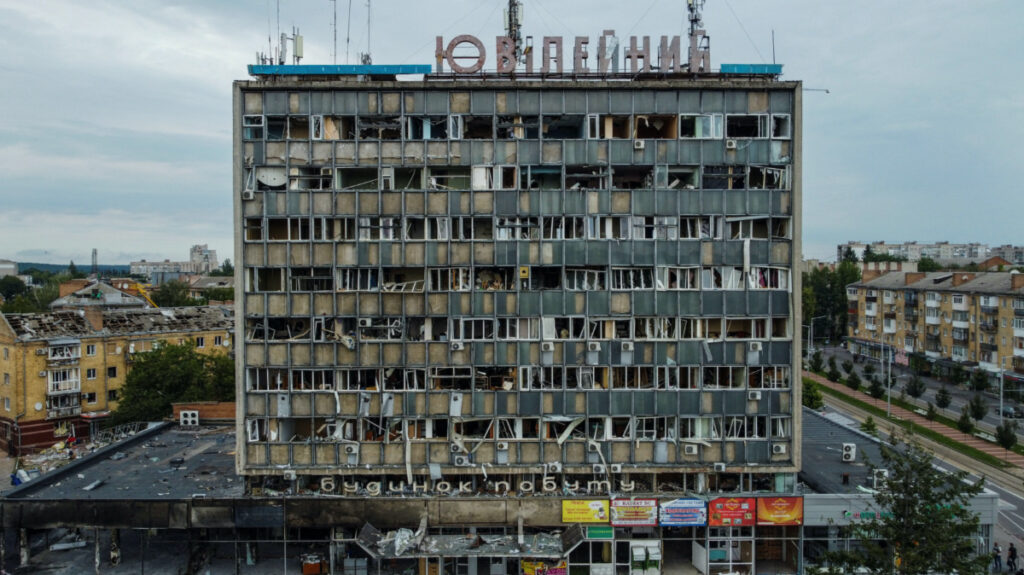 Ukraine Vinnytsia destroyed building
