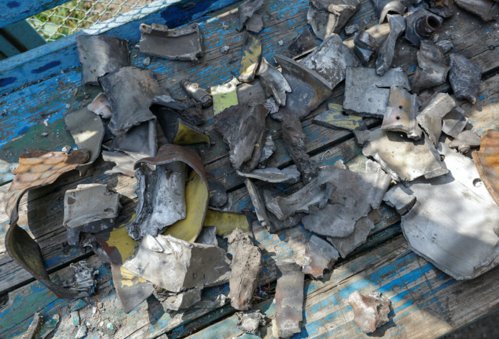 Ukraine rocket fragments