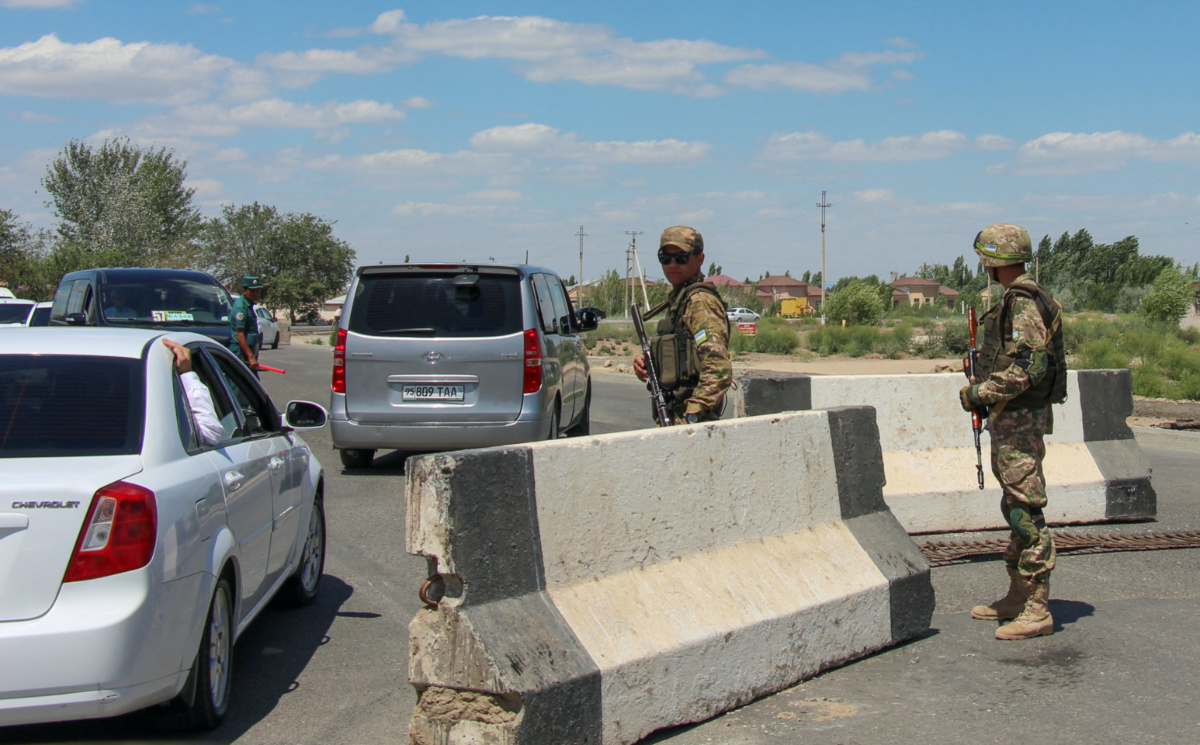 Uzbekistan Nukus checkpoint