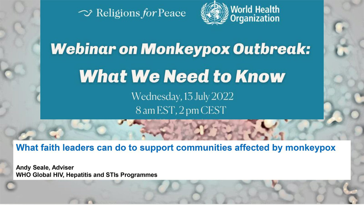 World Health Organization and Religions for Peace webinar 