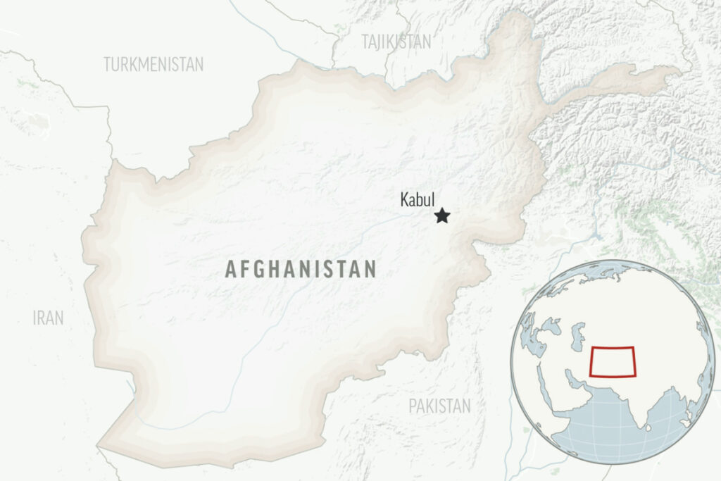 Afghanistan Kabul map