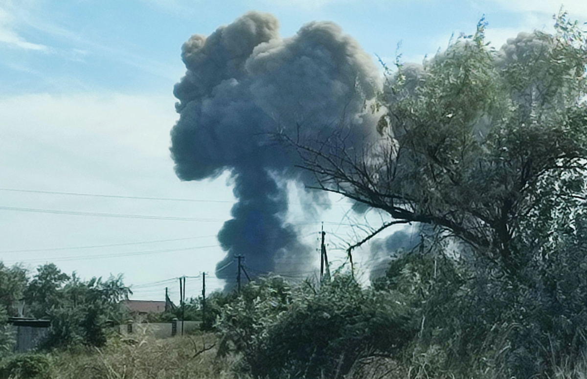 Crimea Novofedorivka explosion