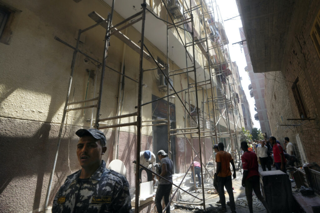 Egypt Giza Abu Sefein church fire1