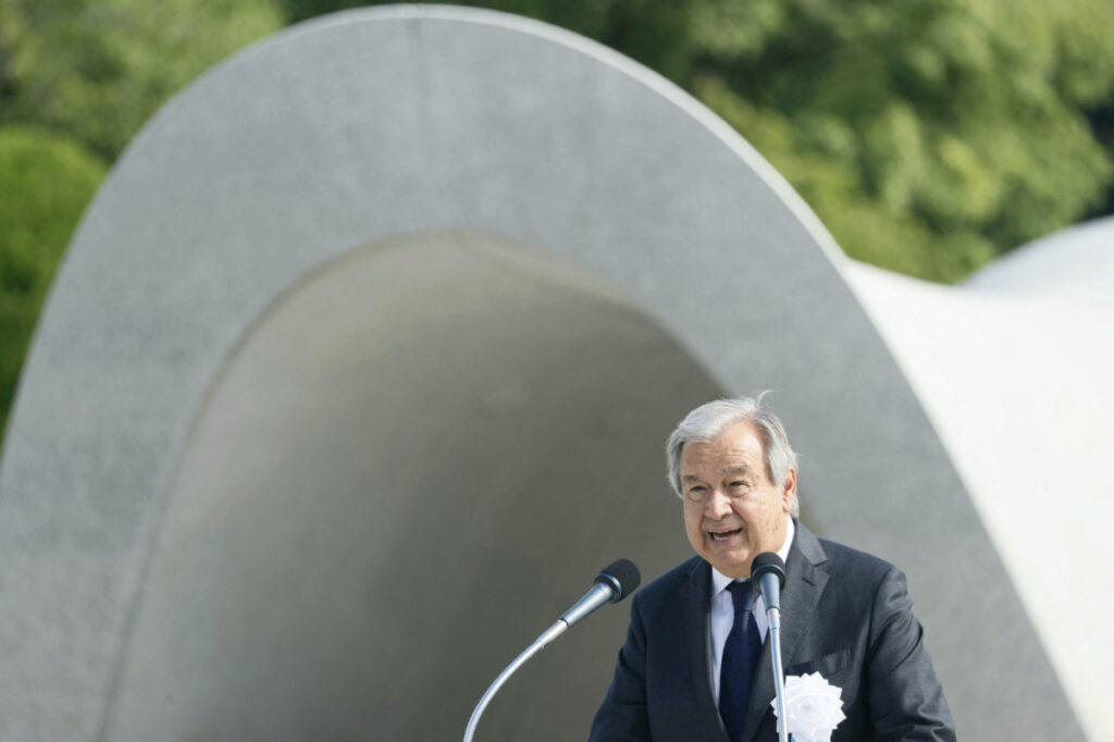 Japan Hiroshima Secretary General Antonio Guterres