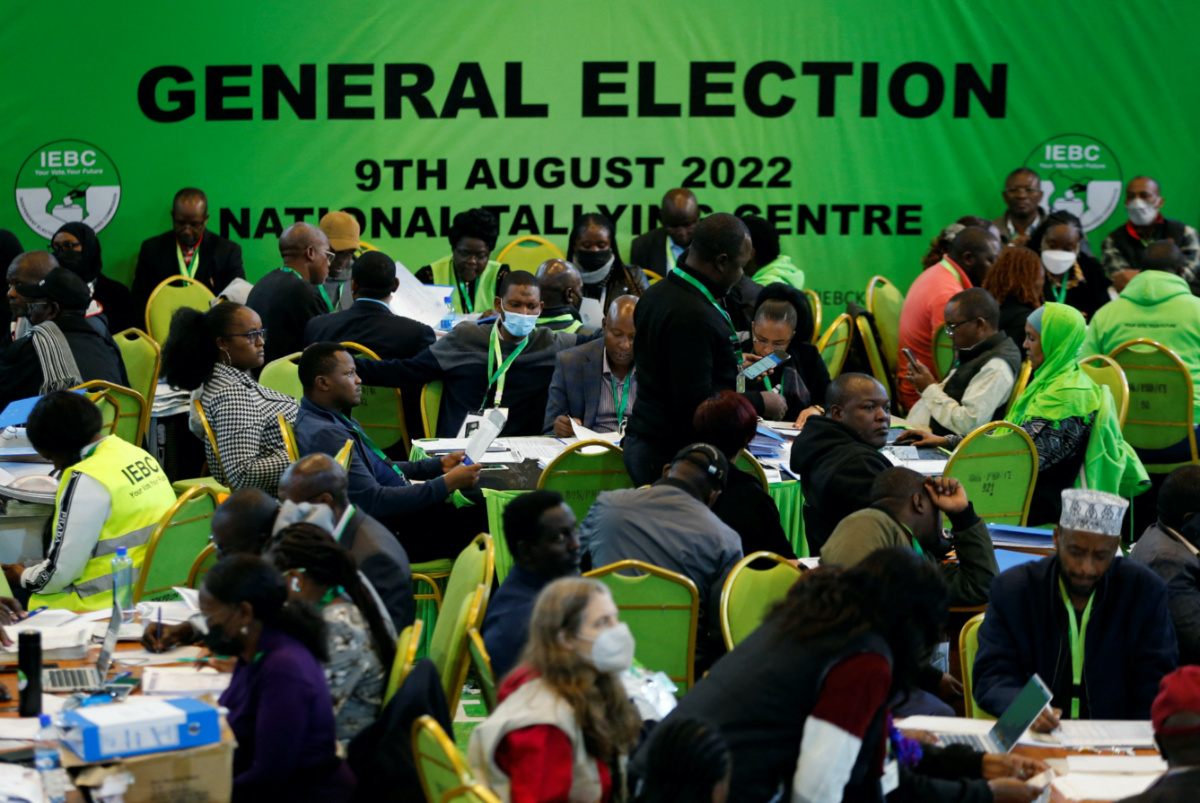 Kenya election IEBC National Tallying Centre