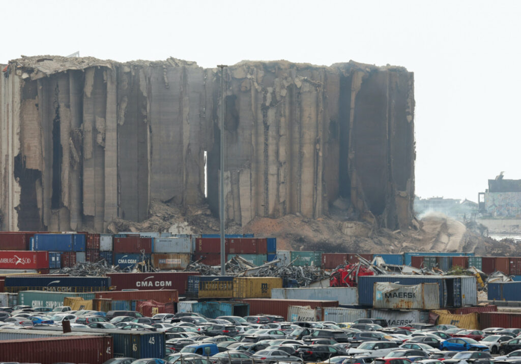 Lebanon Beirut silo collapse