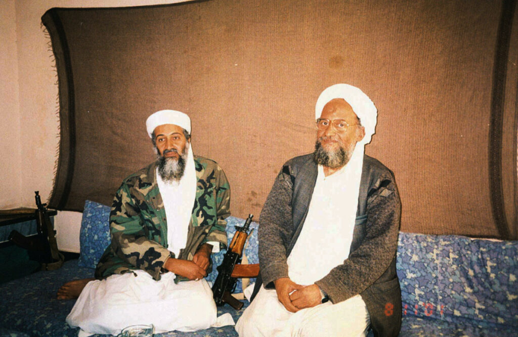 Osama bin Laden and Ayman al Zawahiri