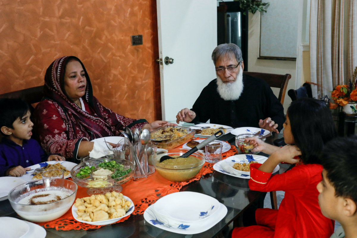 Pakistan Ali Hassan Baqai and his family