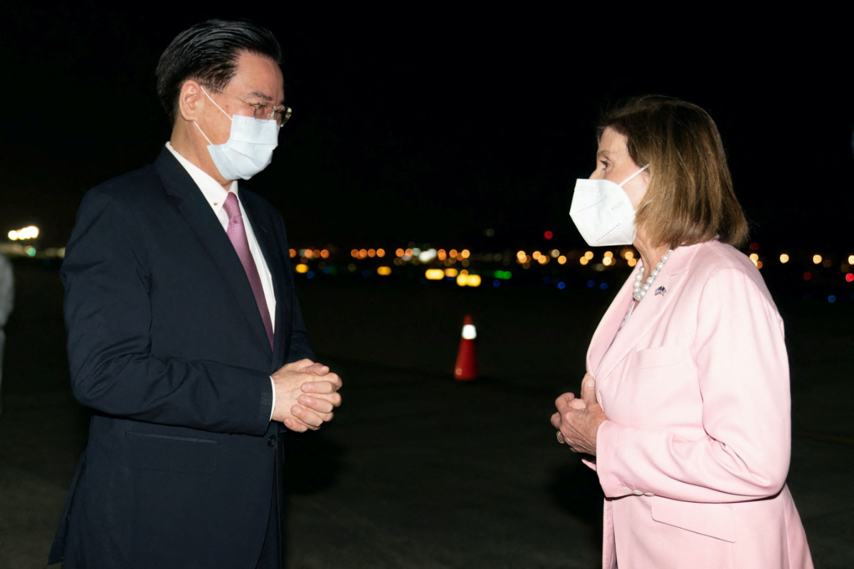 Taiwan Taipei Nancy Pelosi and Joseph Wu2