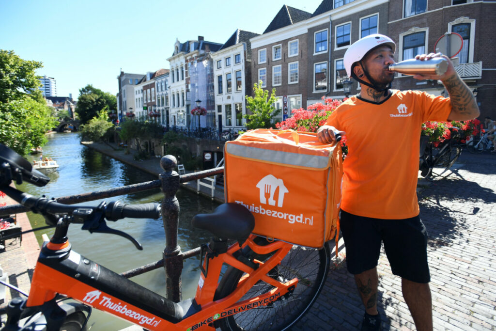 The Netherlands Utrecht delivery person