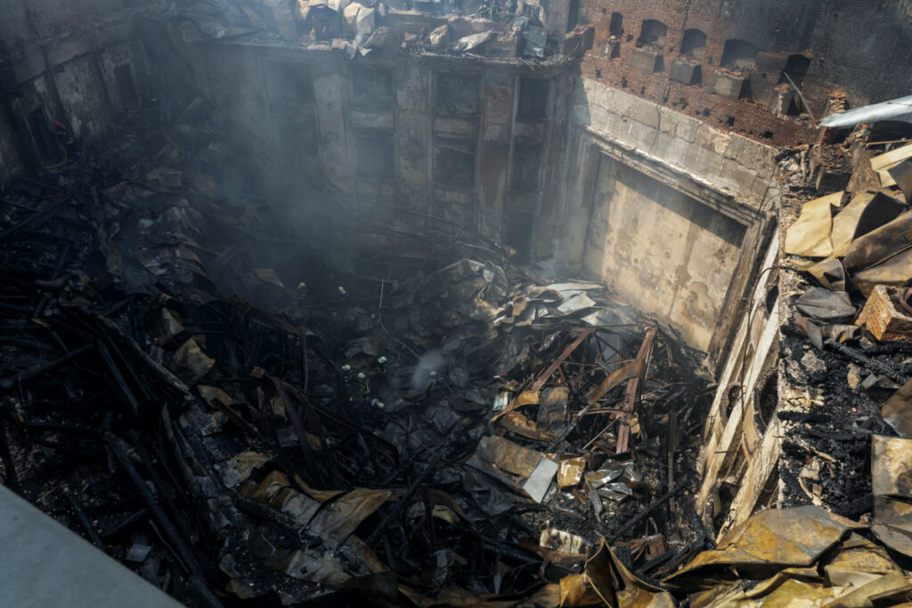 Ukraine Kharkiv House of Culture shelled