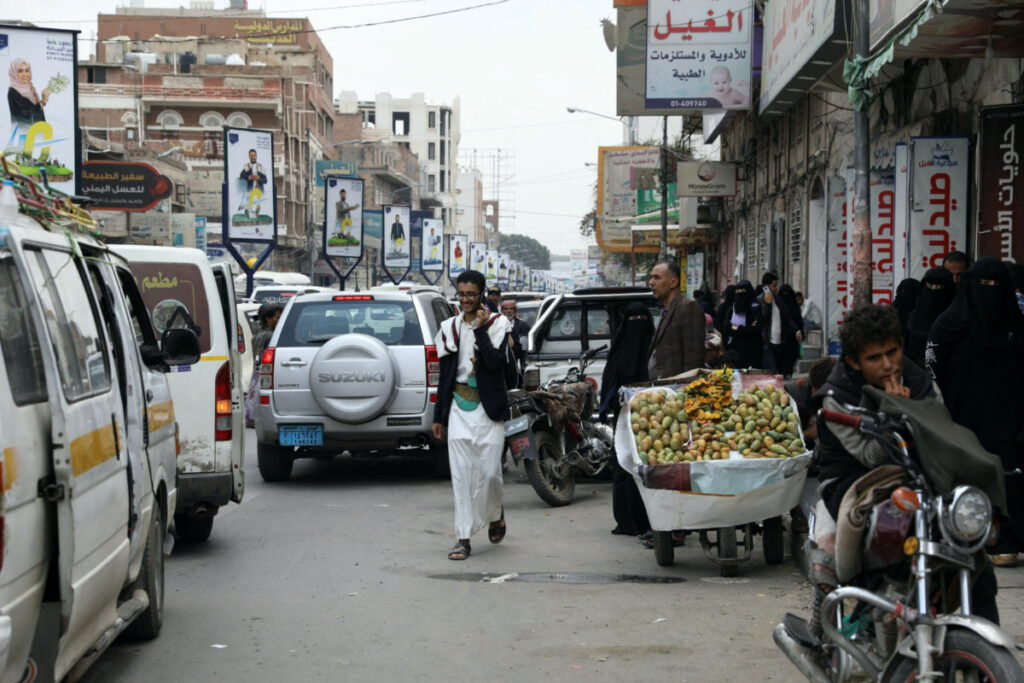 Yemen Sanaa street scene