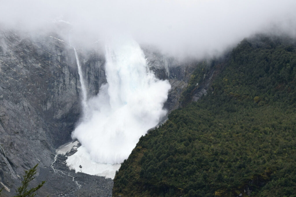 Chile Queulat National Park glacier