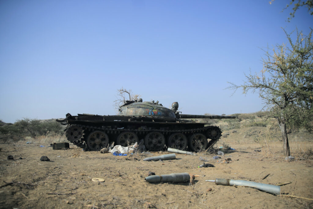 Ethiopia Kasagita destroyed tank