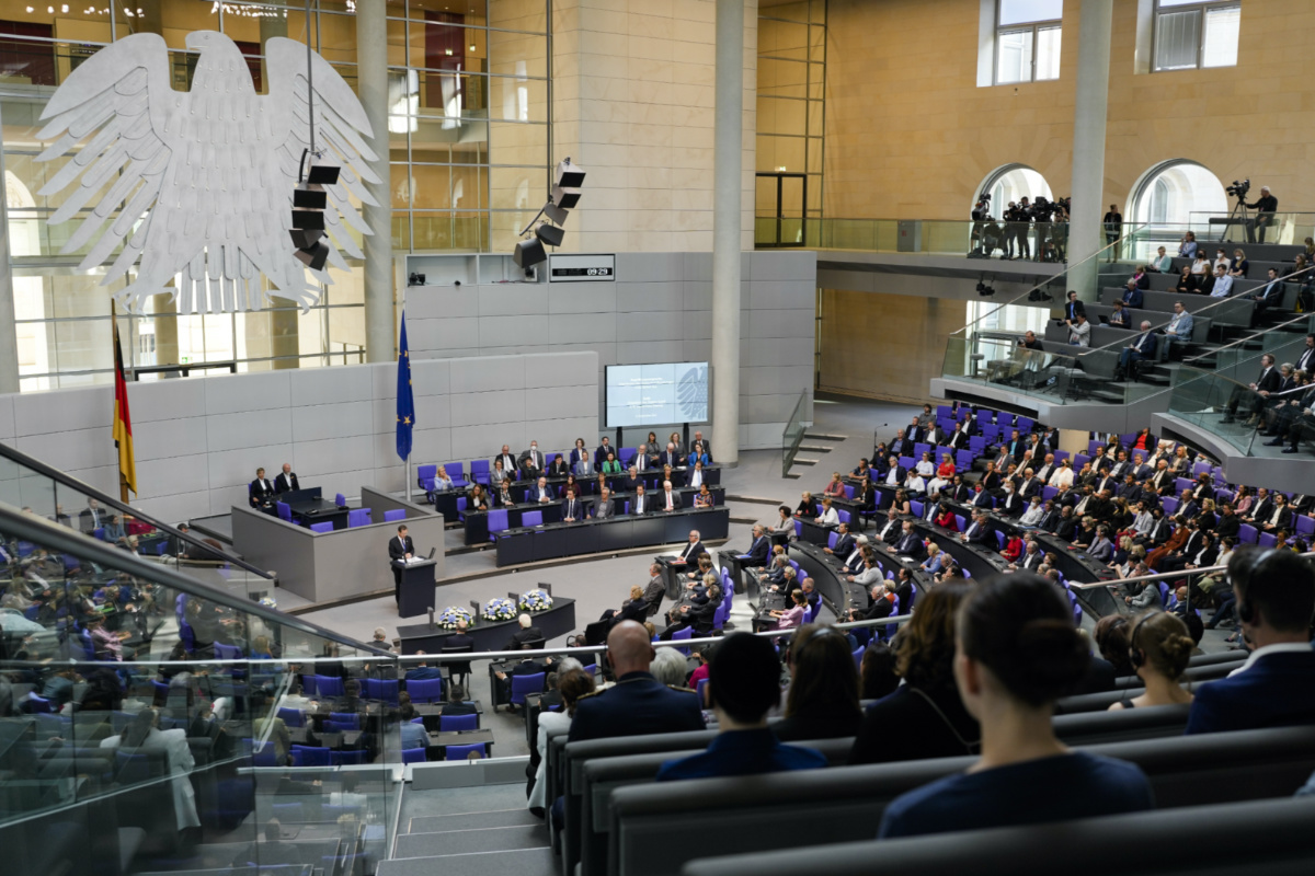 Germany Bundestag Israeli President Isaac Herzog