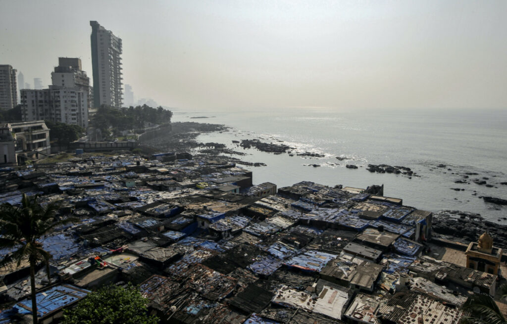 India Mumbai slum