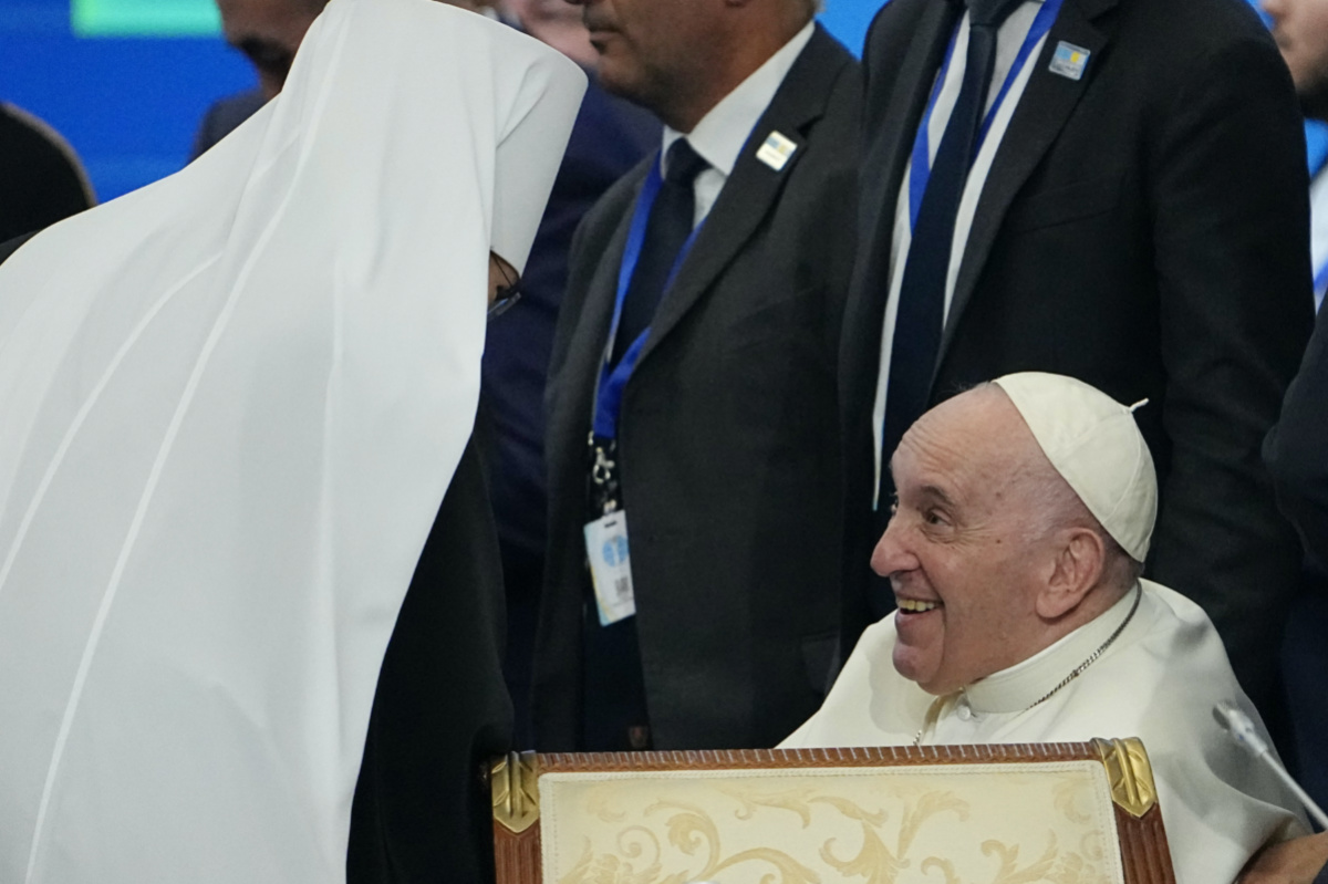 Kazakhstan 7th Congress of Leaders of World and Traditional Religions Pope Francis and Metropolitan Antony