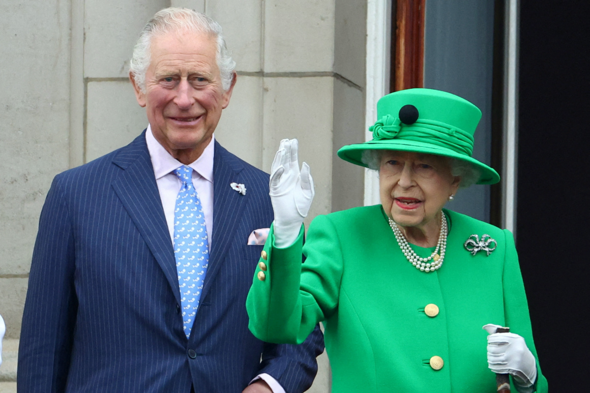 London Prince Charles and Queen Elizabeth II Platinum Jubilee