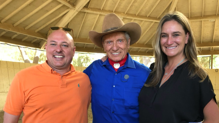 Marty Irby with Monty Roberts and Debbie Loucks