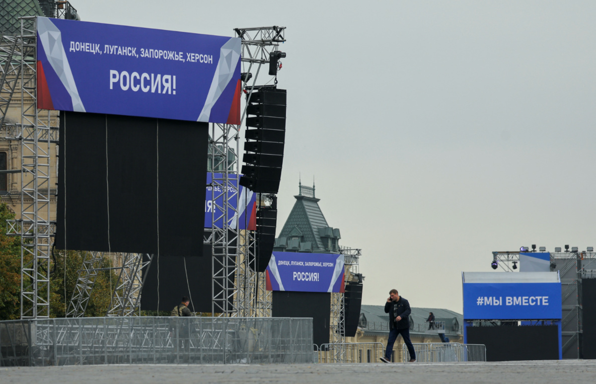 Russia Moscow referendum declaration event