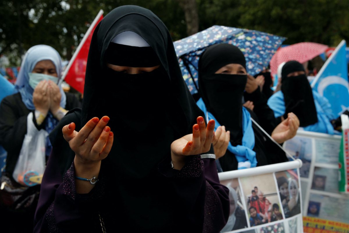 Turkey Uyghur protest