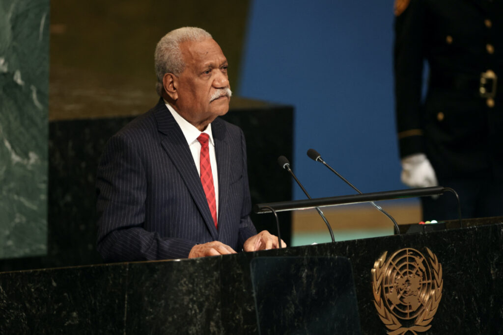 UN Vanuatu President Nikenike Vurobaravu