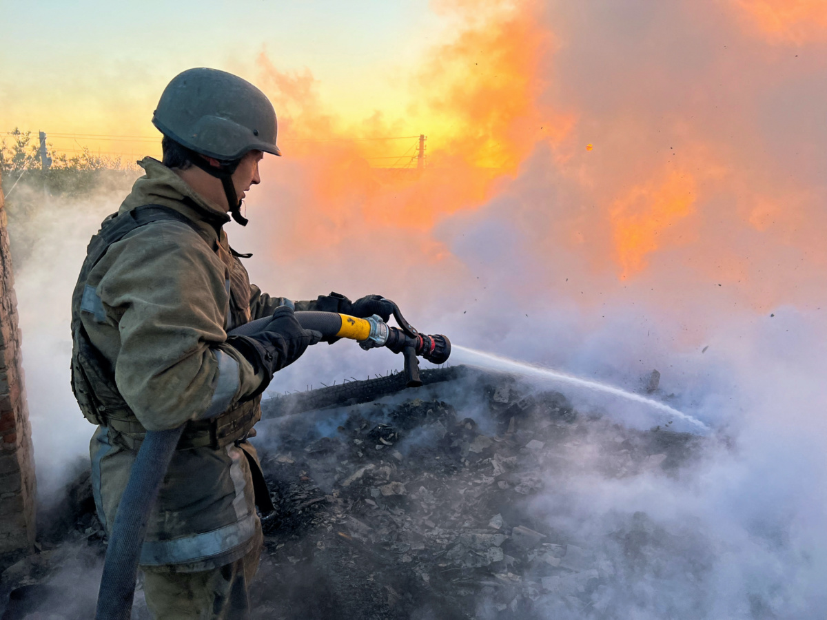 Ukraine Bakhmut firefighter