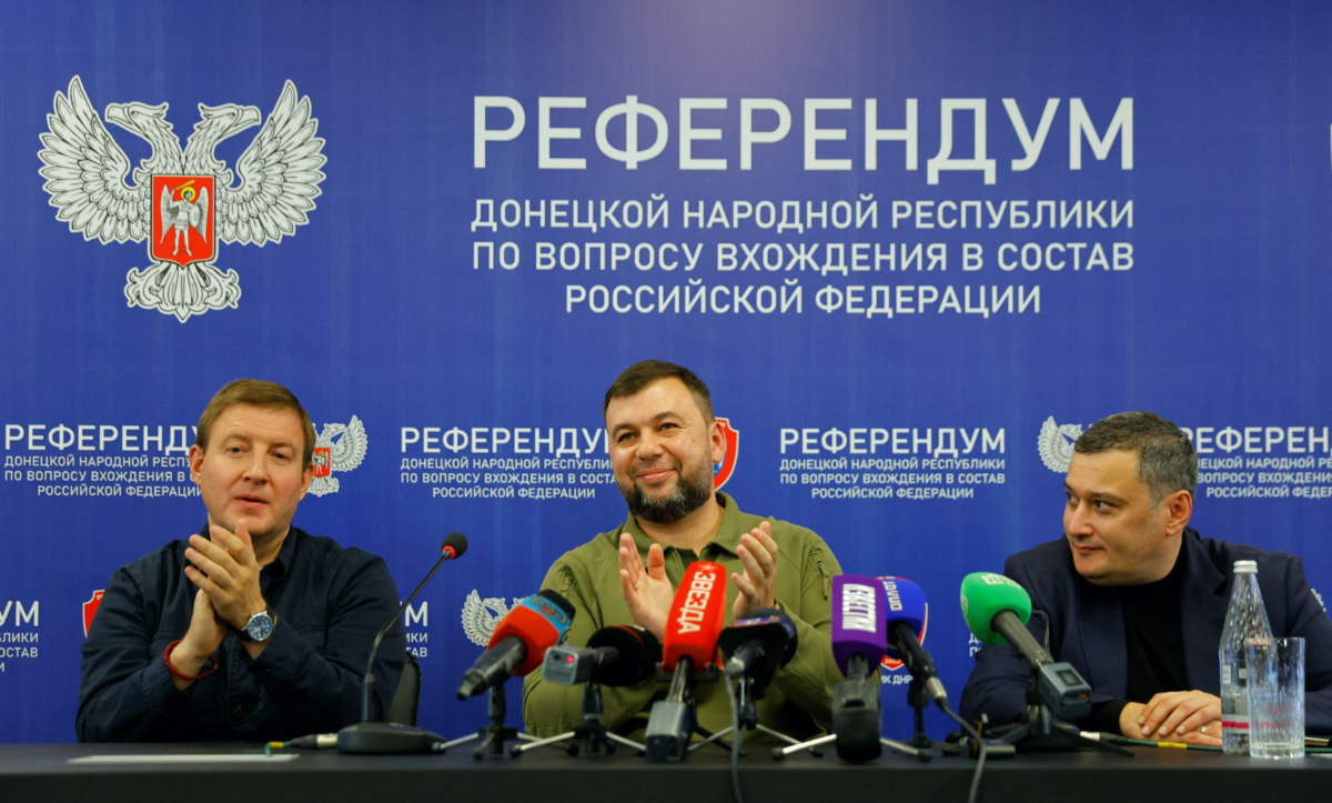 Ukraine Donetsk press conference