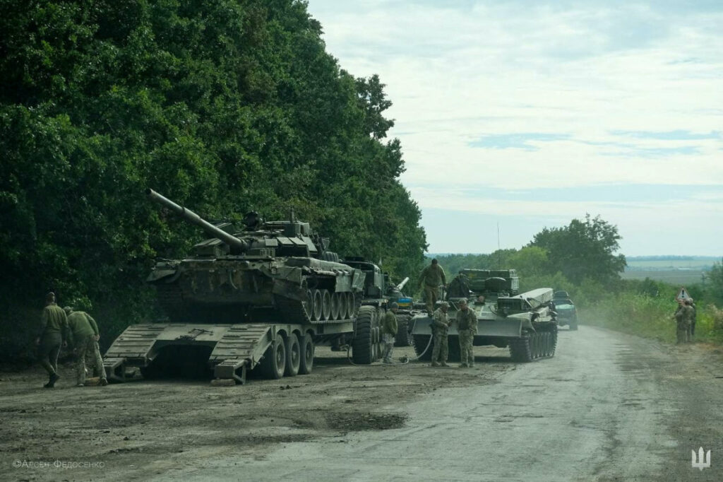 Ukraine Kharkiv captured Russian tank