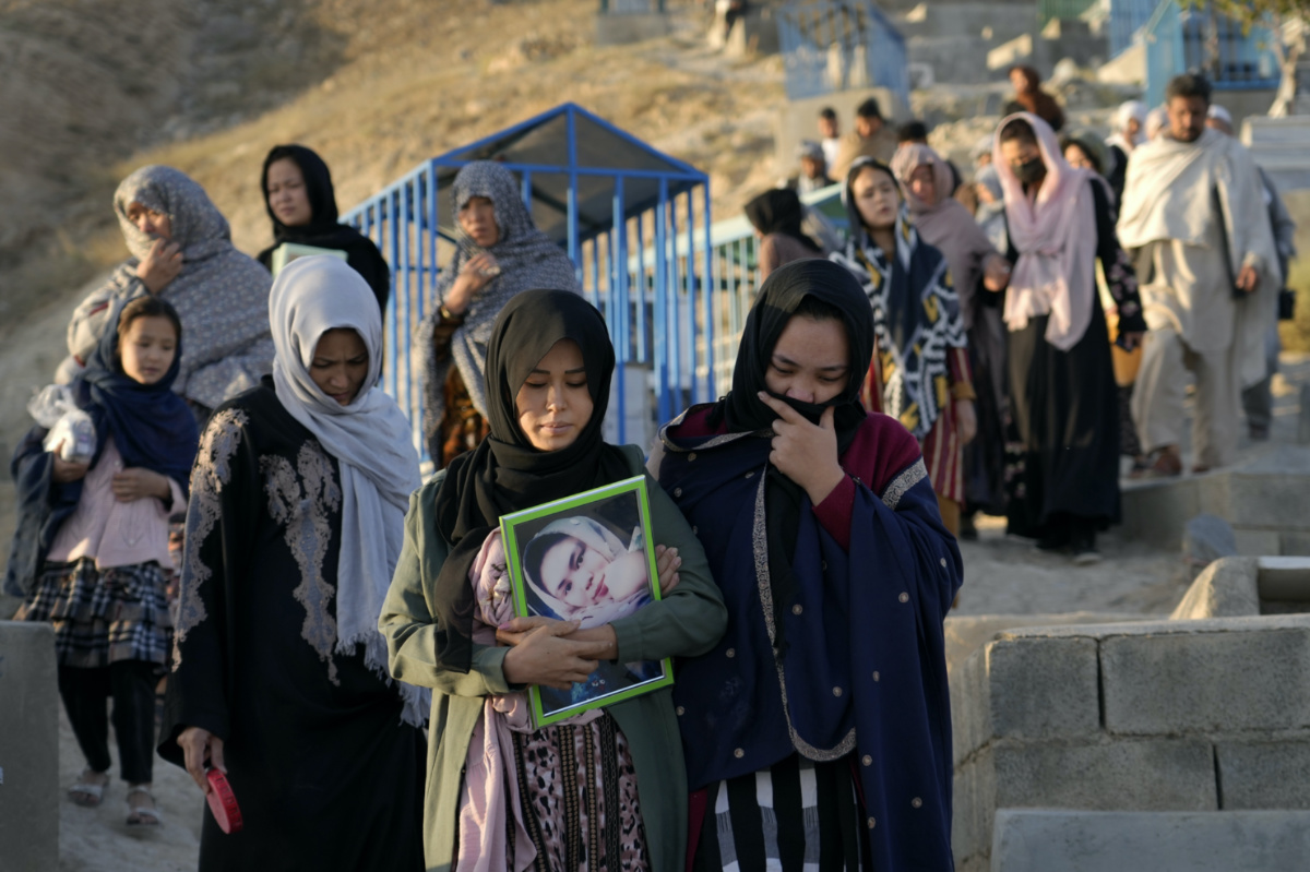 Afghanistan Kabul mourning families