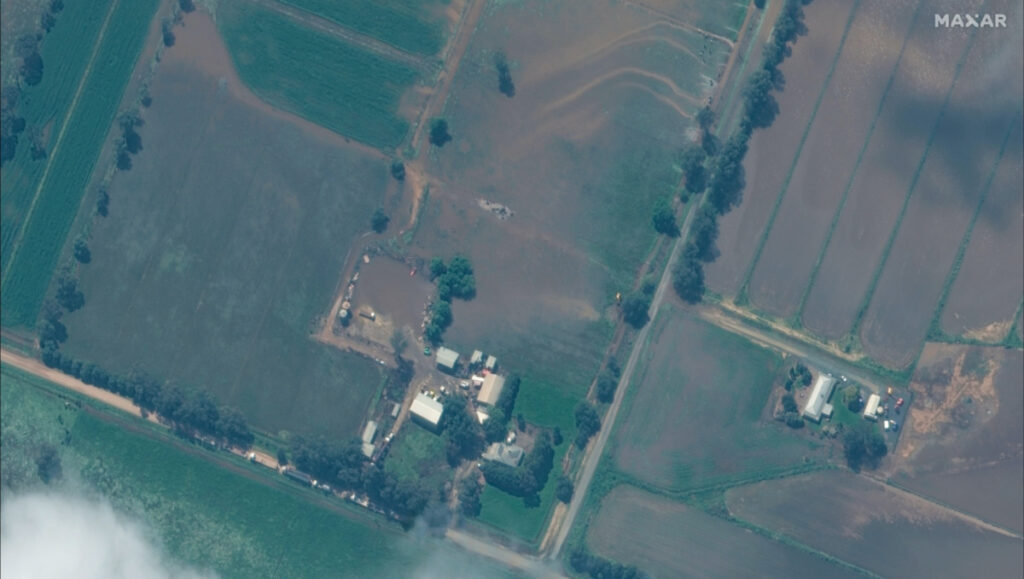 Australia Rochester flooded farm