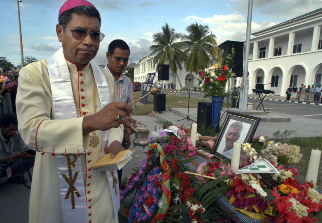 East Timor Roman Catholic Bishop Carlos Ximenes Belo 2003