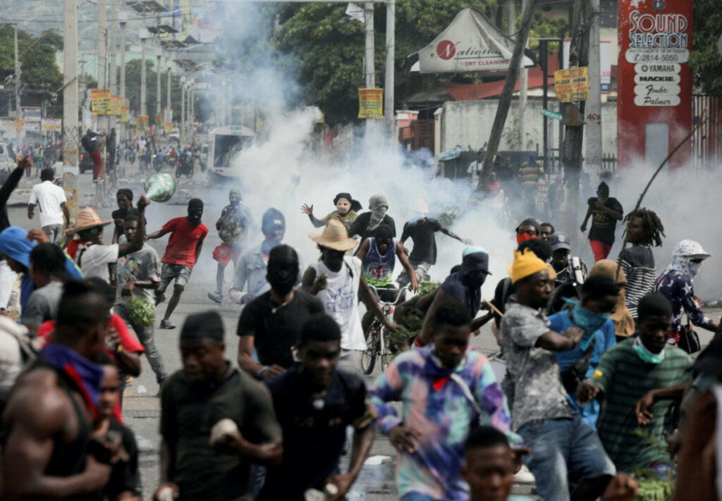 Haiti Port au Prince protest