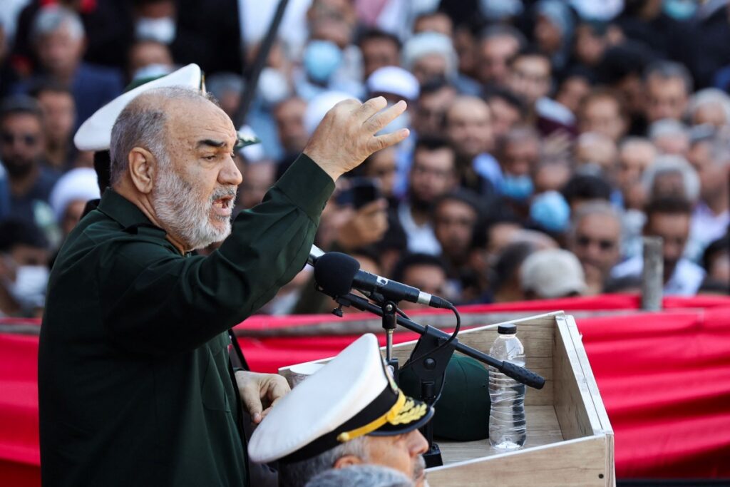 Iran Tehran Islamic Revolutionary Guard Corps Commander in Chief Major General Hossein Salami
