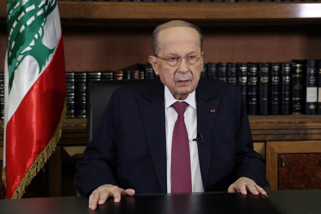 Lebanon Baabda President Michel Aoun