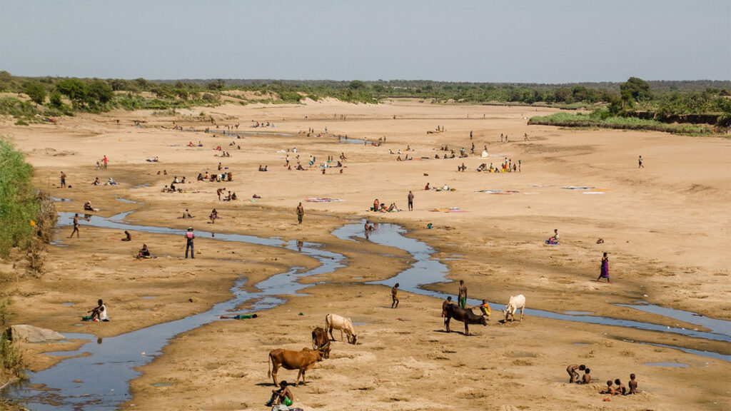 Madagascar dry riverbed